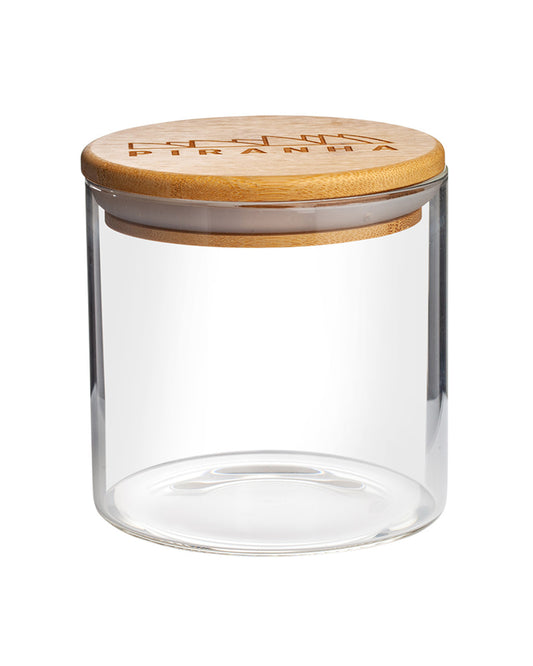 Glass Jar with Bamboo Lid by Piranha 200