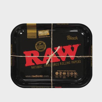 Raw - Black Large Rolling Tray