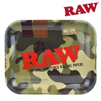 Raw - Camo Rolling Tray - LRG