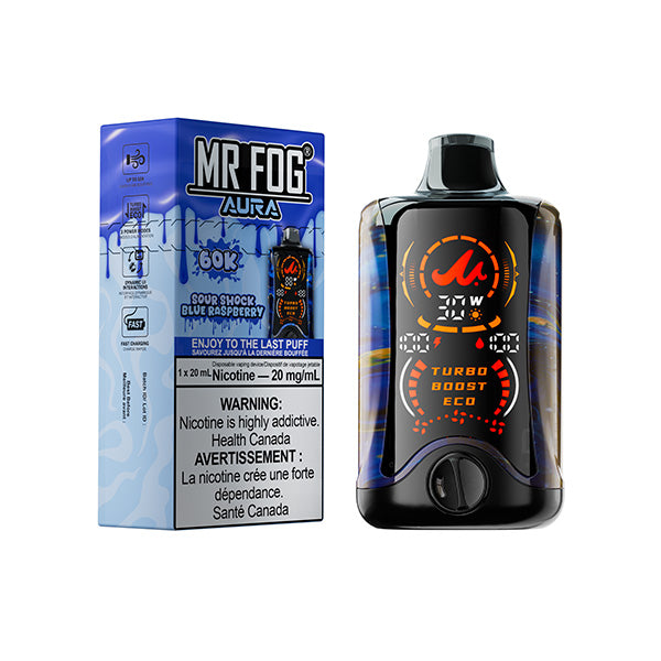 Mr Fog AURA - Sour Shock Blue Raspberry [MB]