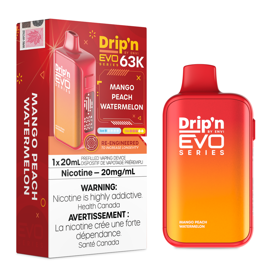 Drip'n EVO 63K - Mango Peach Watermelon