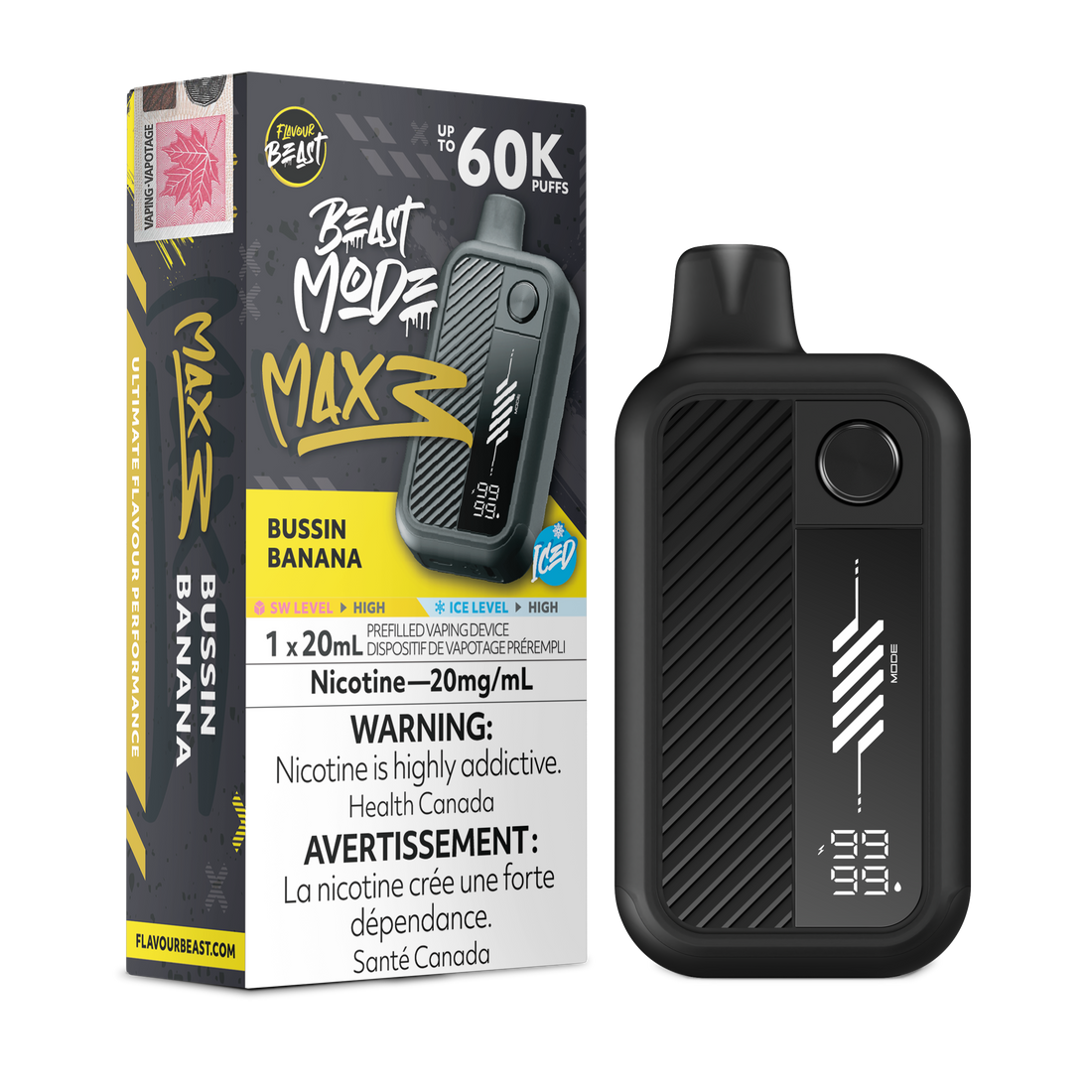 Flavour Beast Beast Mode Max 3 - Bussin Banana