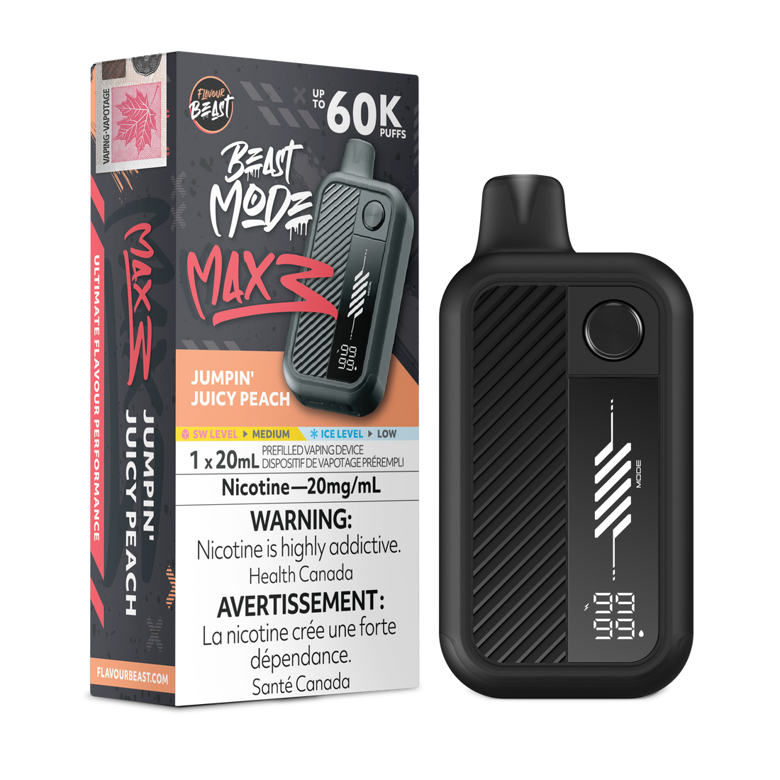 Flavour Beast Beast Mode Max 3 - Jumpin' Juicy Peach