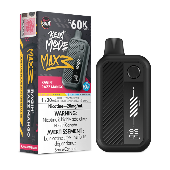 Flavour Beast Beast Mode Max 3 - Ragin' Razz Mango