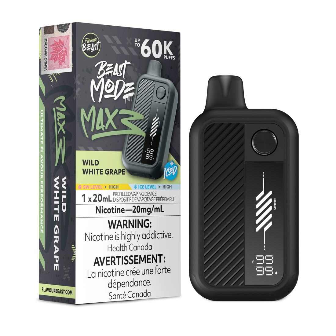 Flavour Beast Beast Mode Max 3 - Wild White Grape