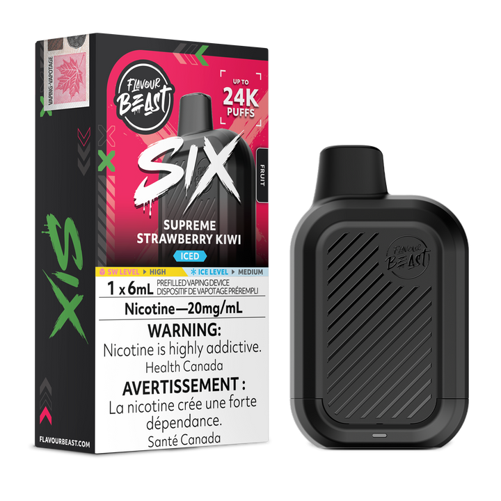 Flavour Beast SIX - Supreme Strawberry Kiwi Iced
