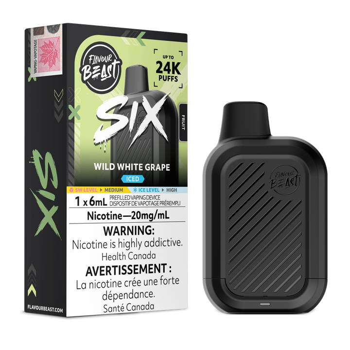 Flavour Beast SIX - Wild White Grape Iced