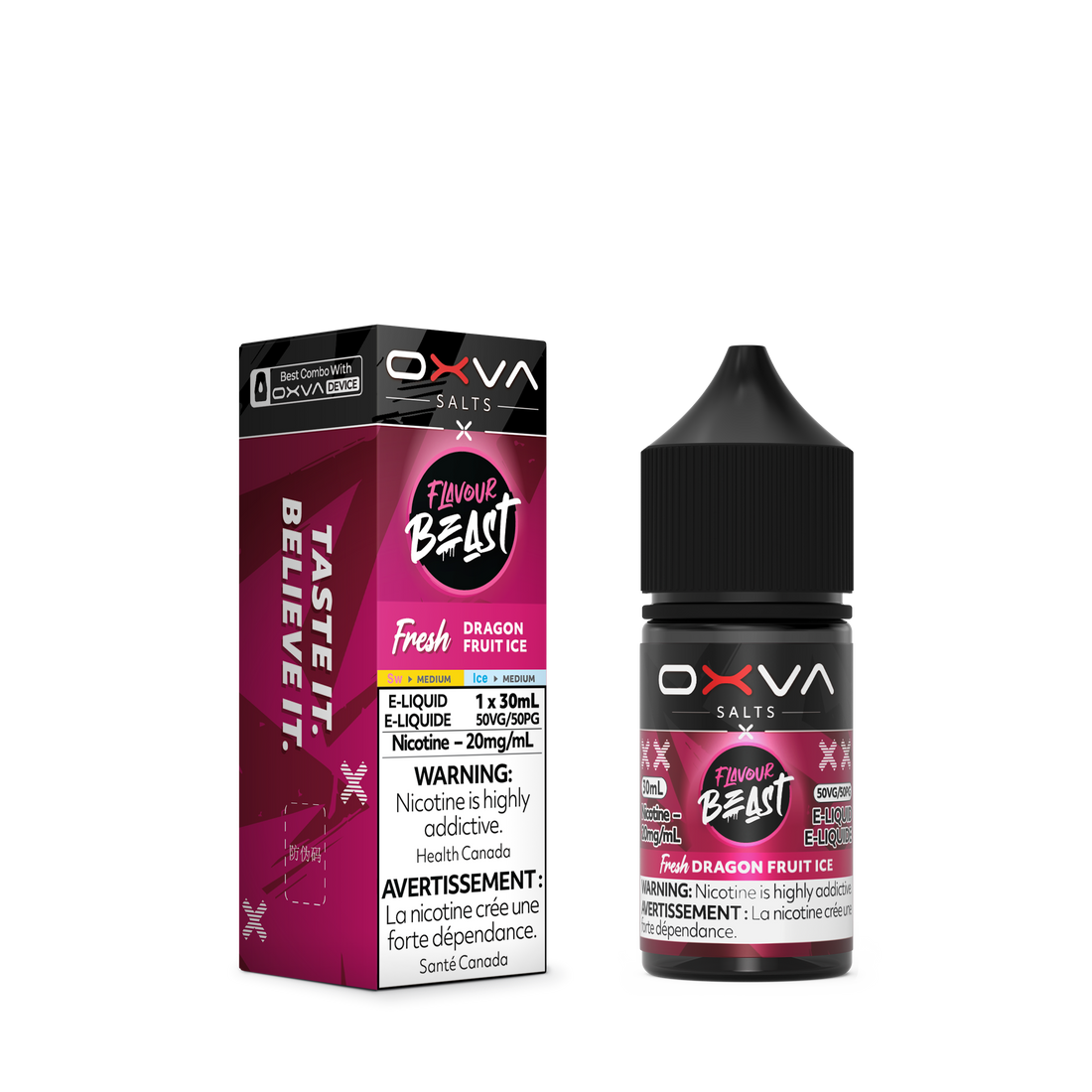Flavour Beast x OXVA E-Liquid - Dragon Fruit Ice