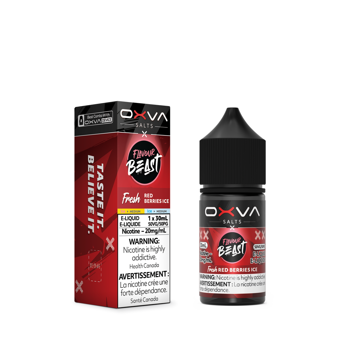 Flavour Beast x OXVA E-Liquid - Red Berries Ice