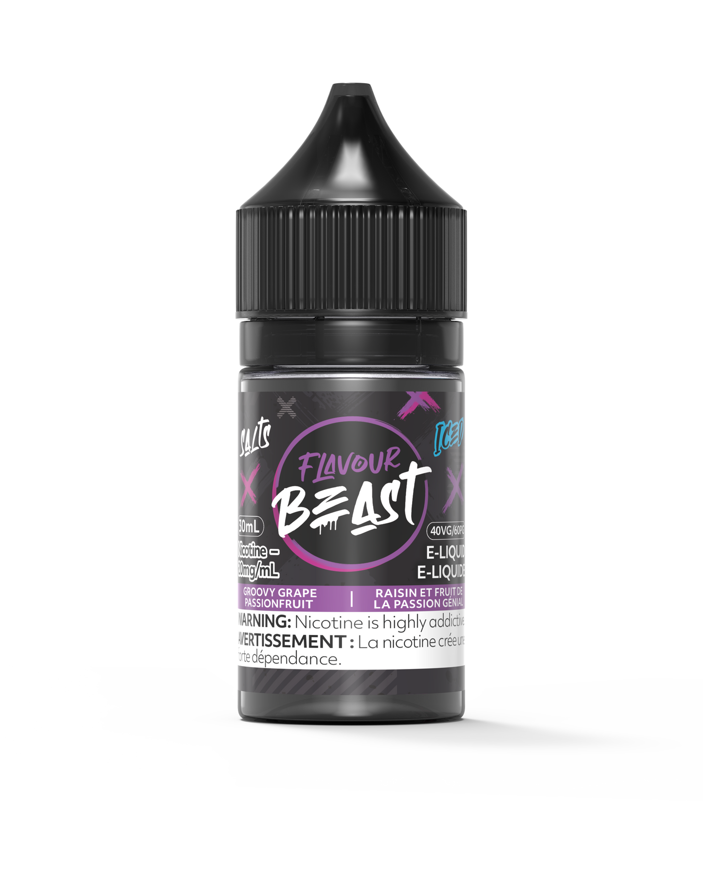 Flavour Beast E-Liquid - Groovy Grape Passionfruit Iced