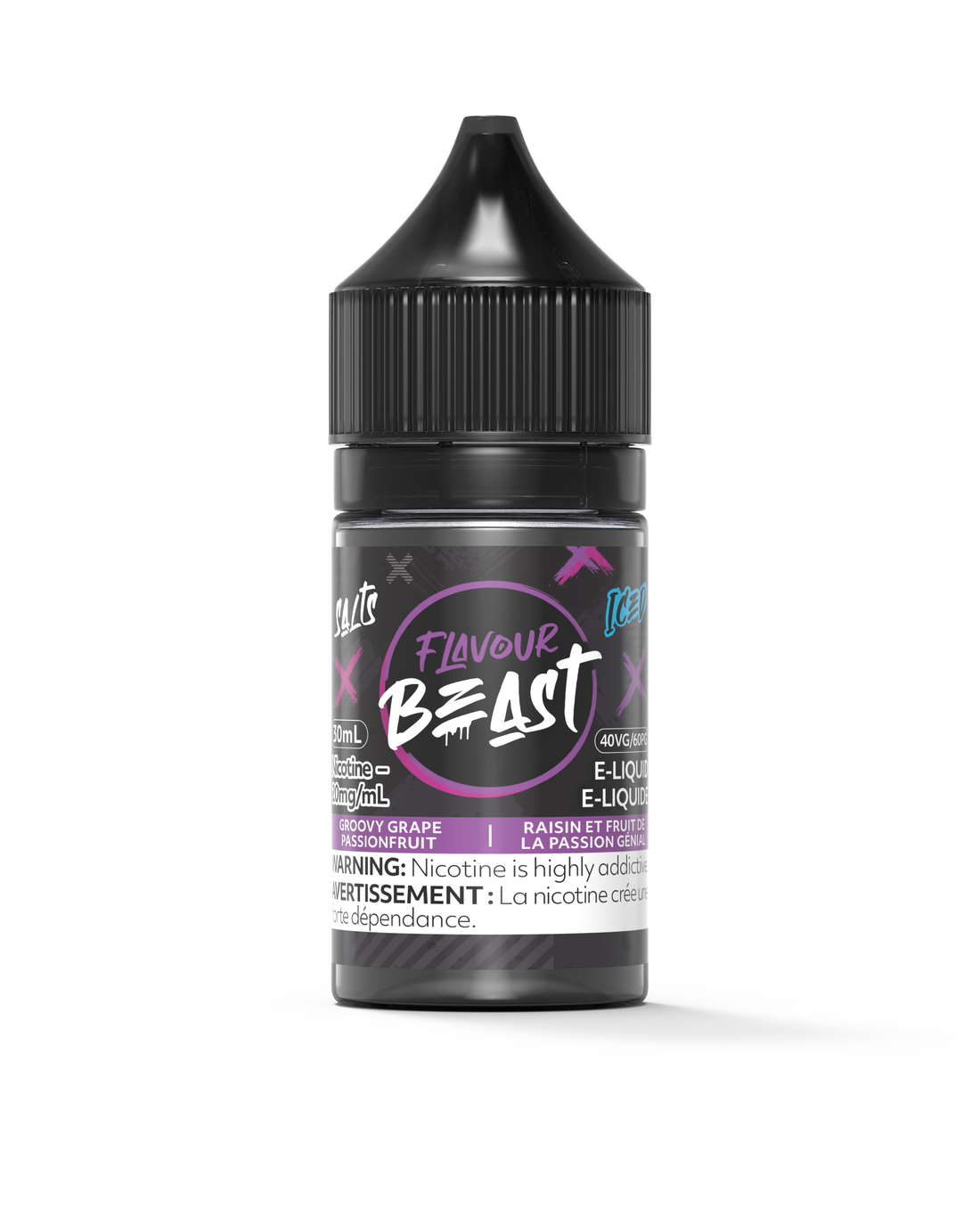 Flavour Beast E-Liquid - Groovy Grape Passionfruit Iced [MB]