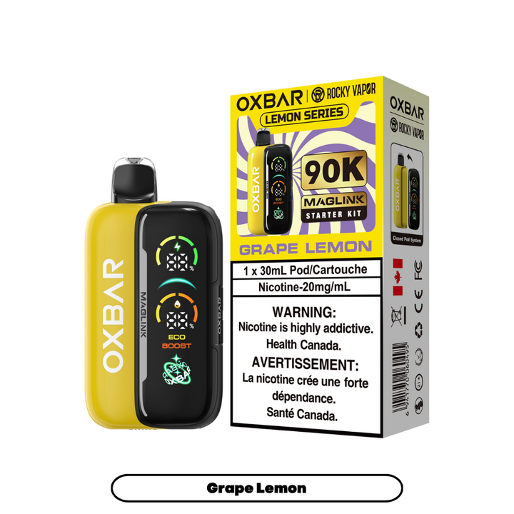Oxbar Maglink Starter Kit - Grape Lemon