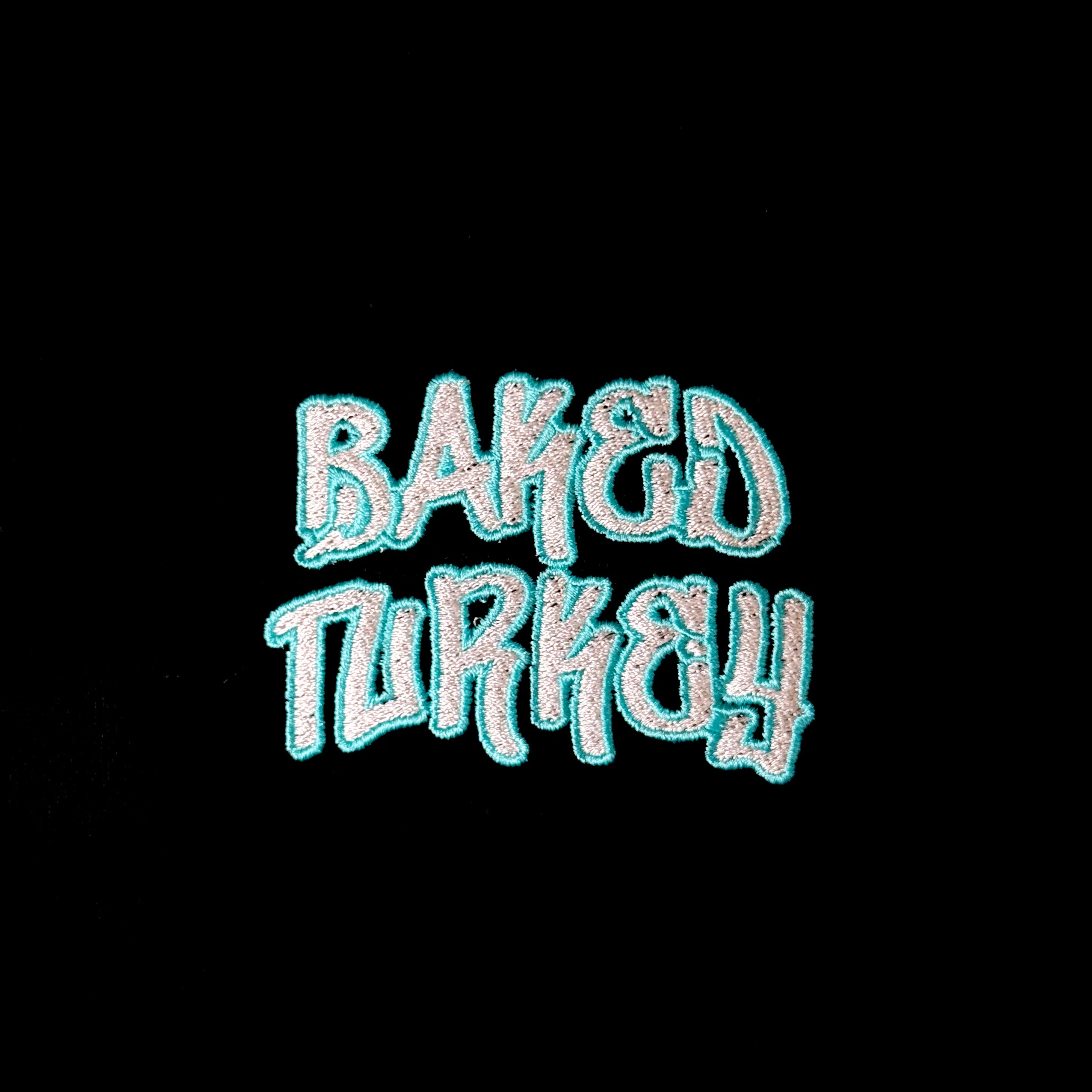 Baked Goods - Premium Handstyle Embroidered Hoodie - Teal Logo