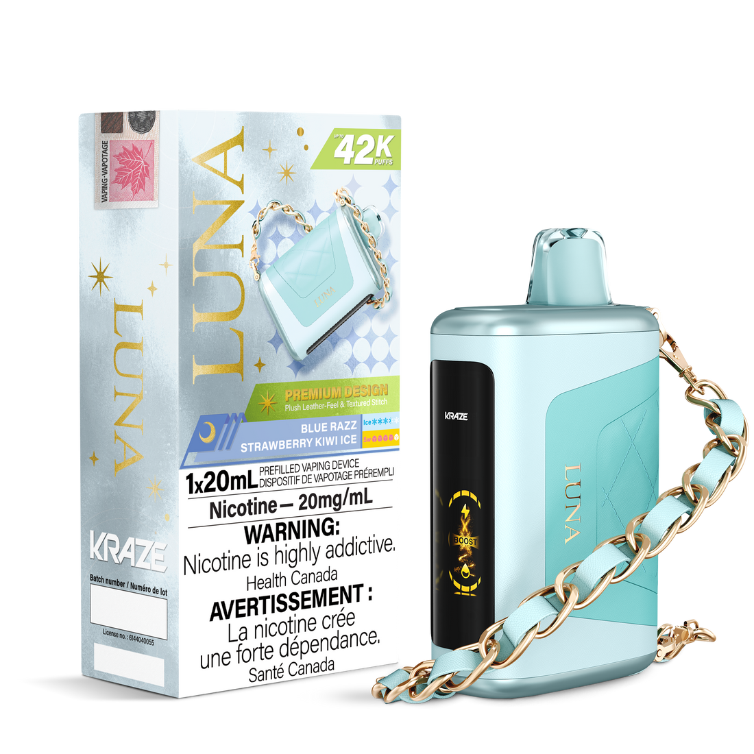 Kraze Luna - Blue Razz Strawberry Kiwi Ice [MB]