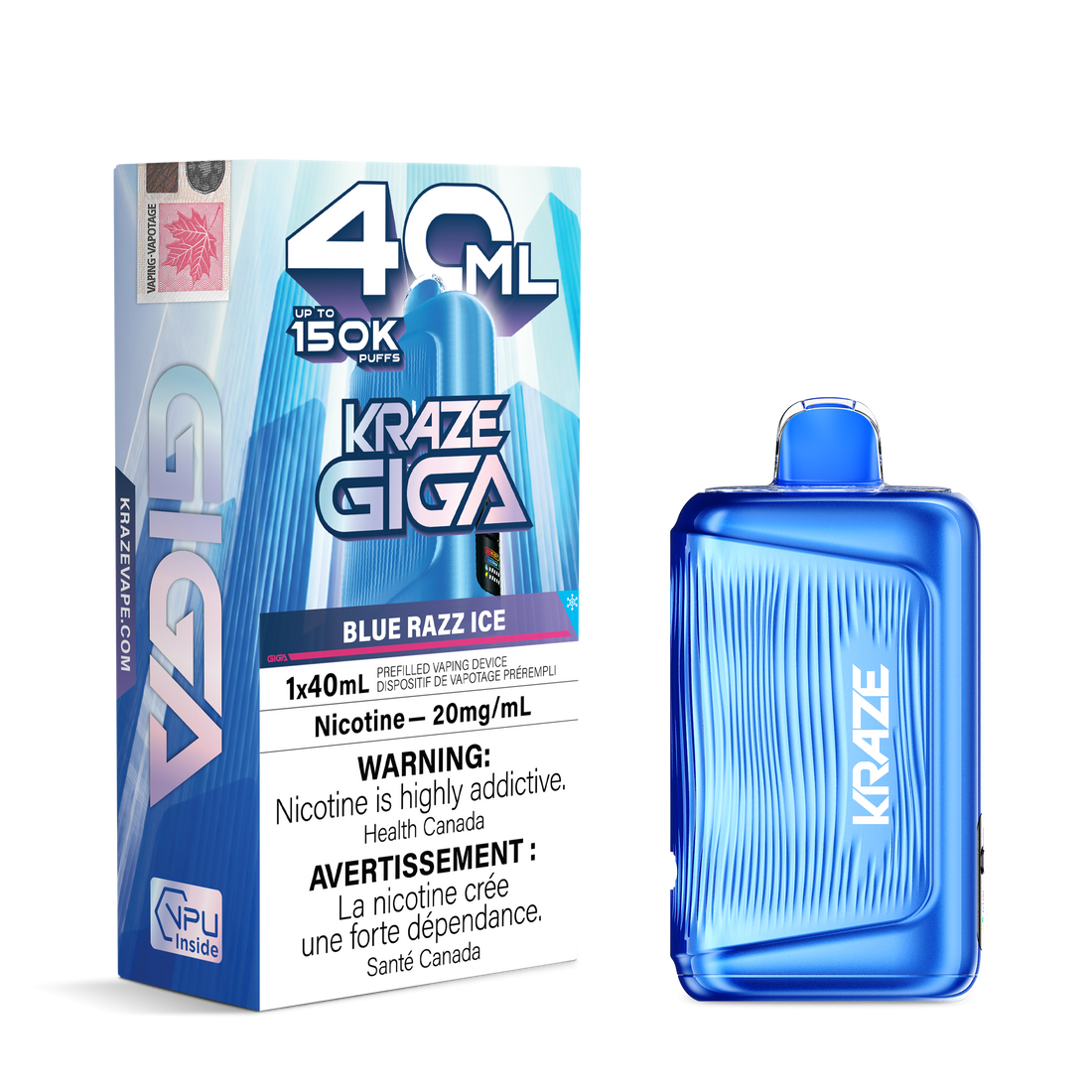 Kraze Giga - Blue Razz Ice