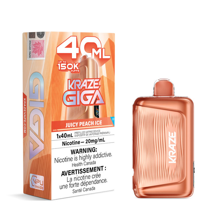 Kraze Giga - Juicy Peach Ice