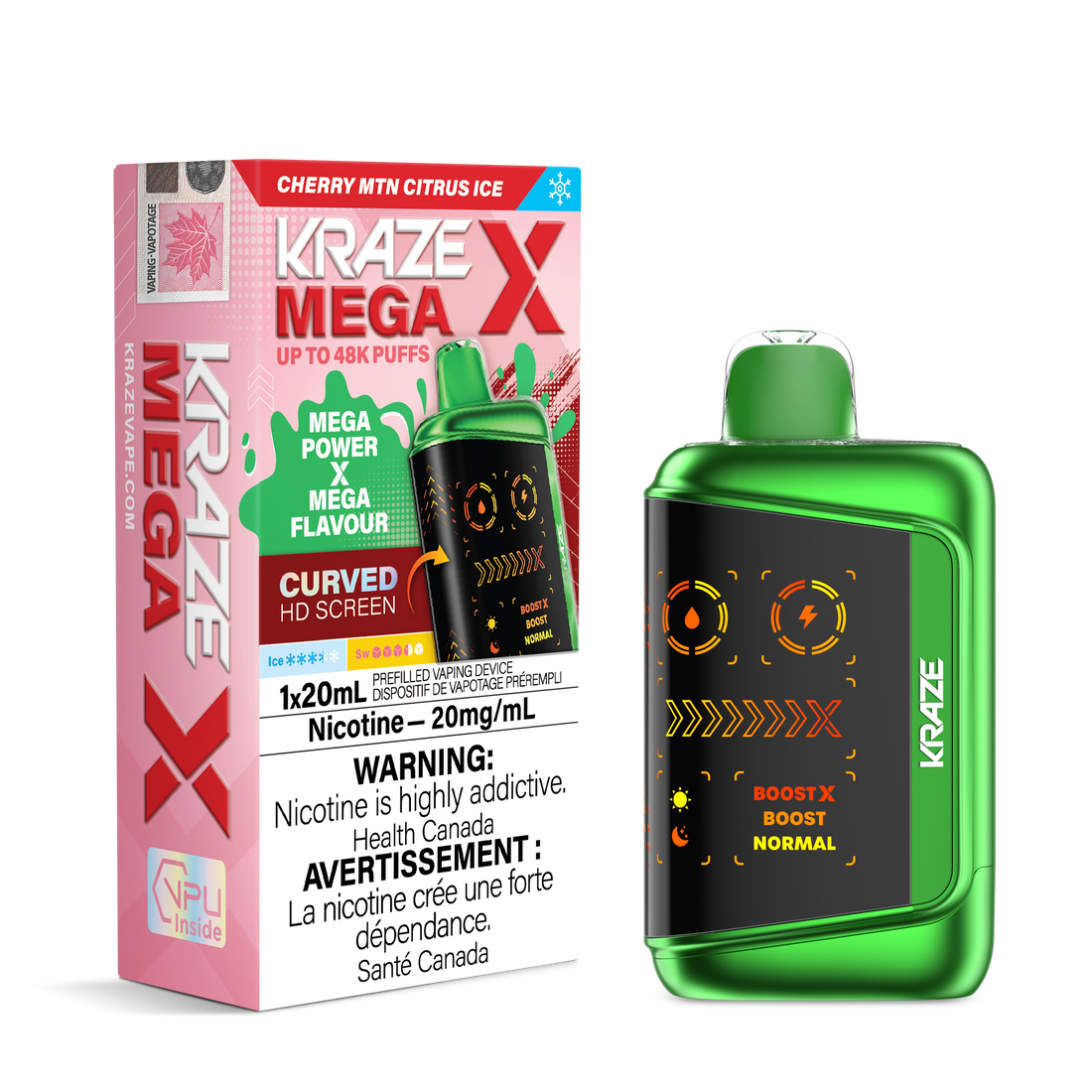 Kraze Mega X - Cherry MTN Citrus Ice