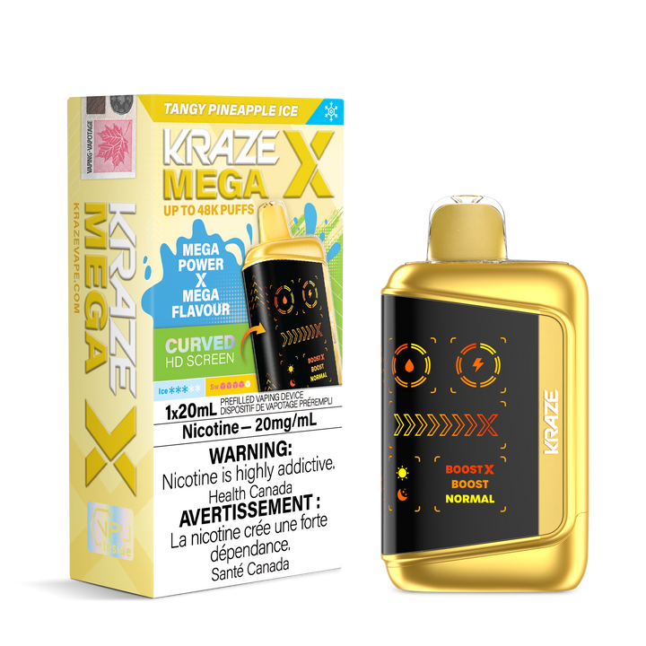 Kraze Mega X - Tangy Pineapple Ice