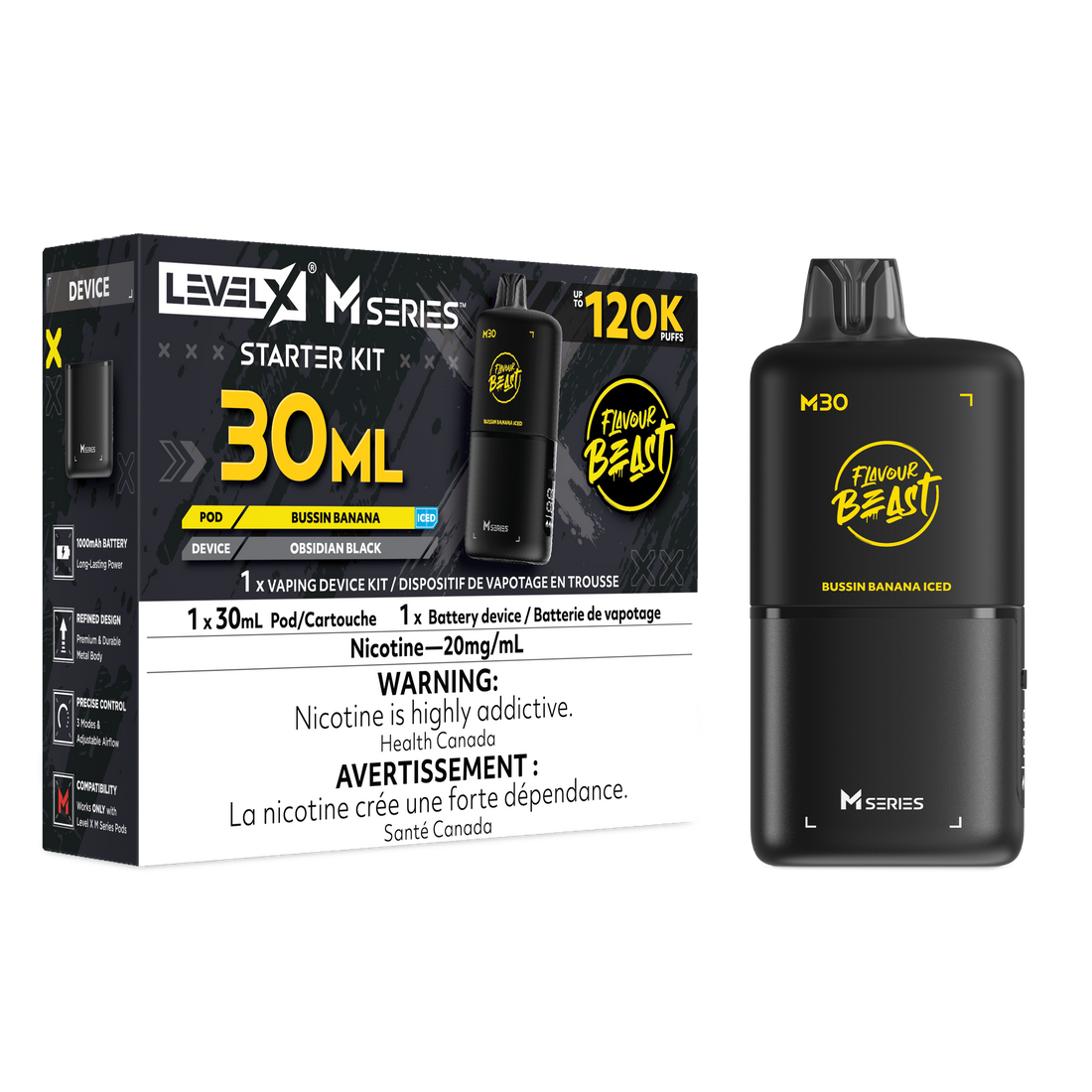 Level X M Starter Kit - Bussin Banana Iced