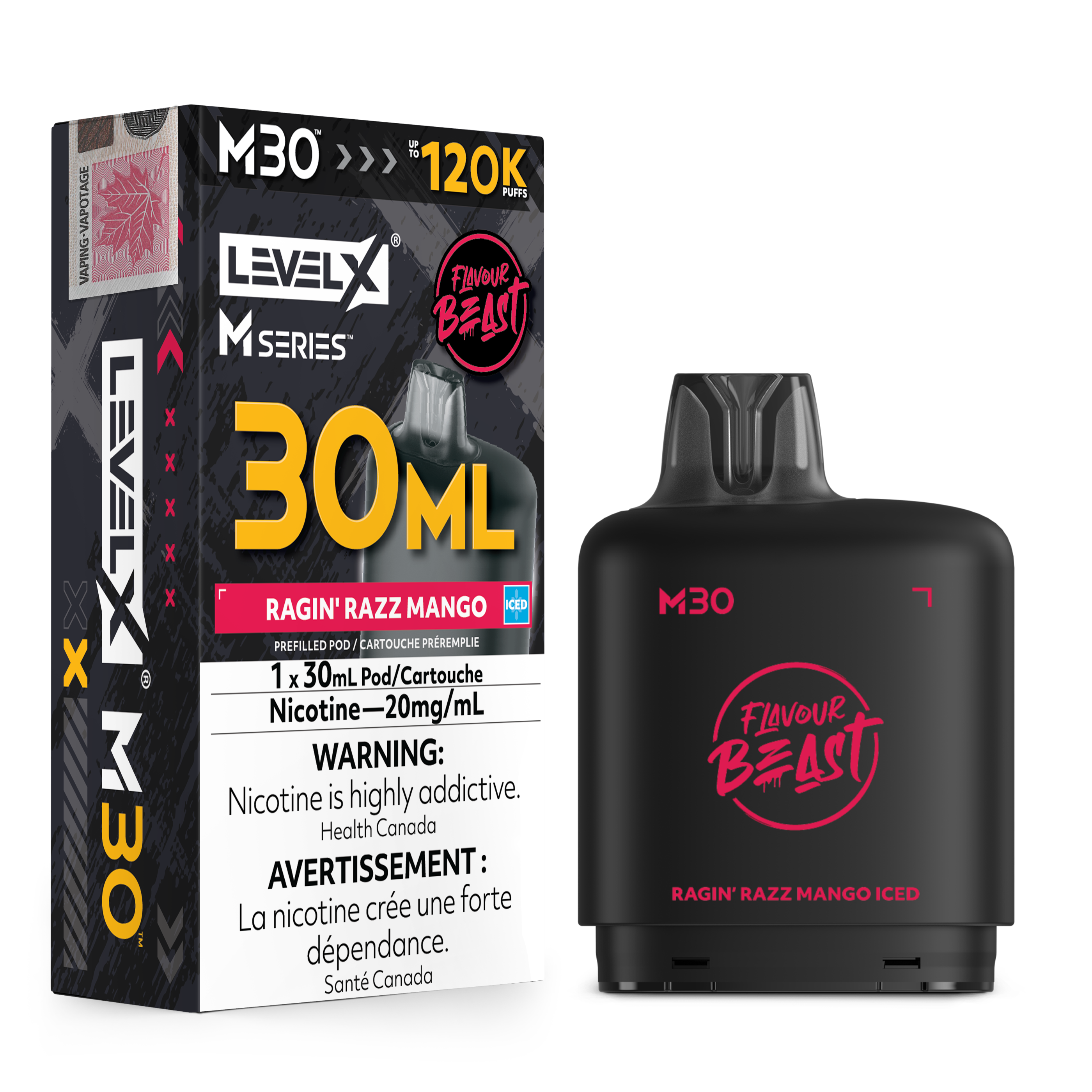 Level X M - Ragin' Razz Mango Iced