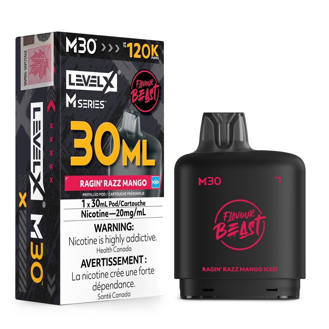 Level X M - Ragin' Razz Mango Iced