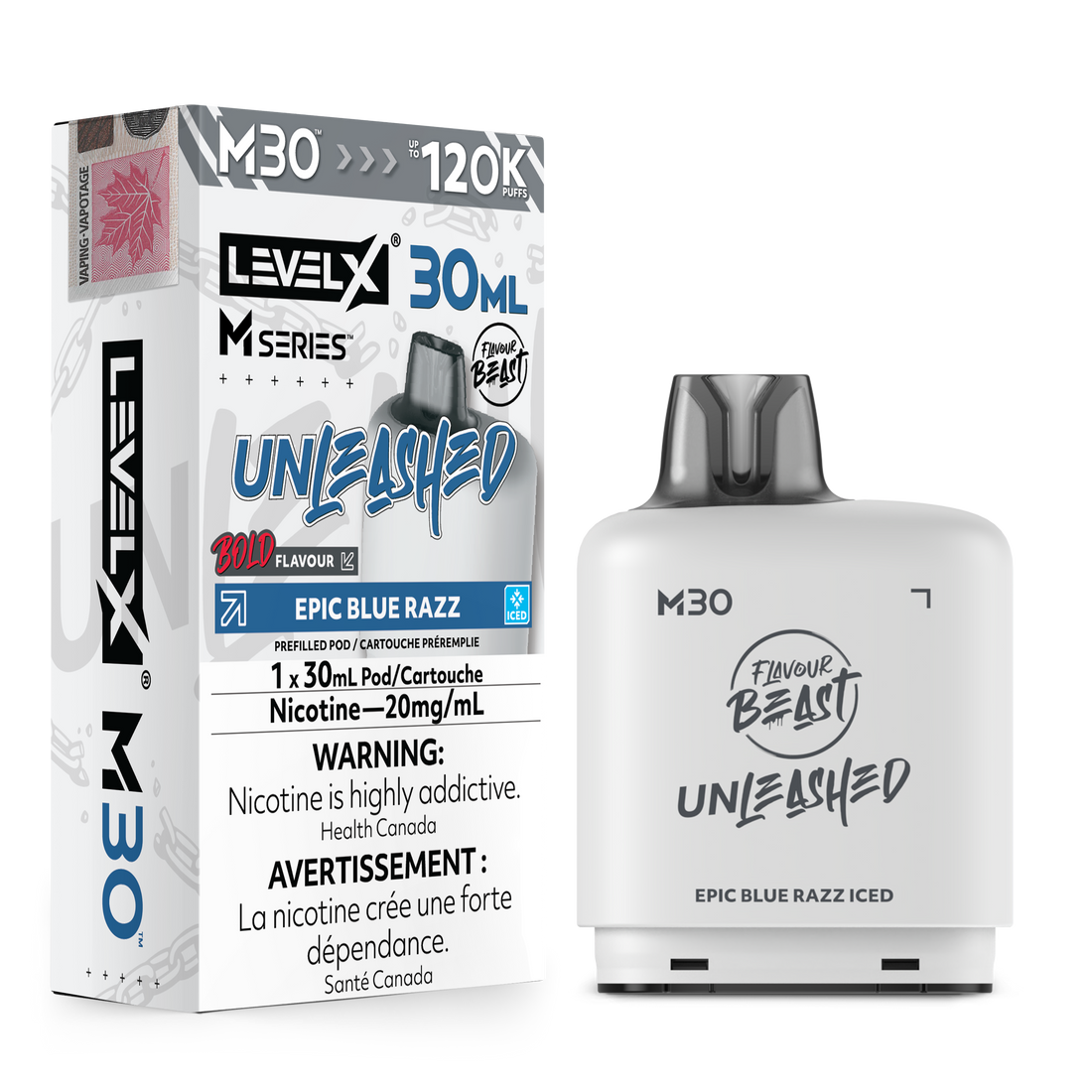 Level X M - Epic Blue Razz Iced