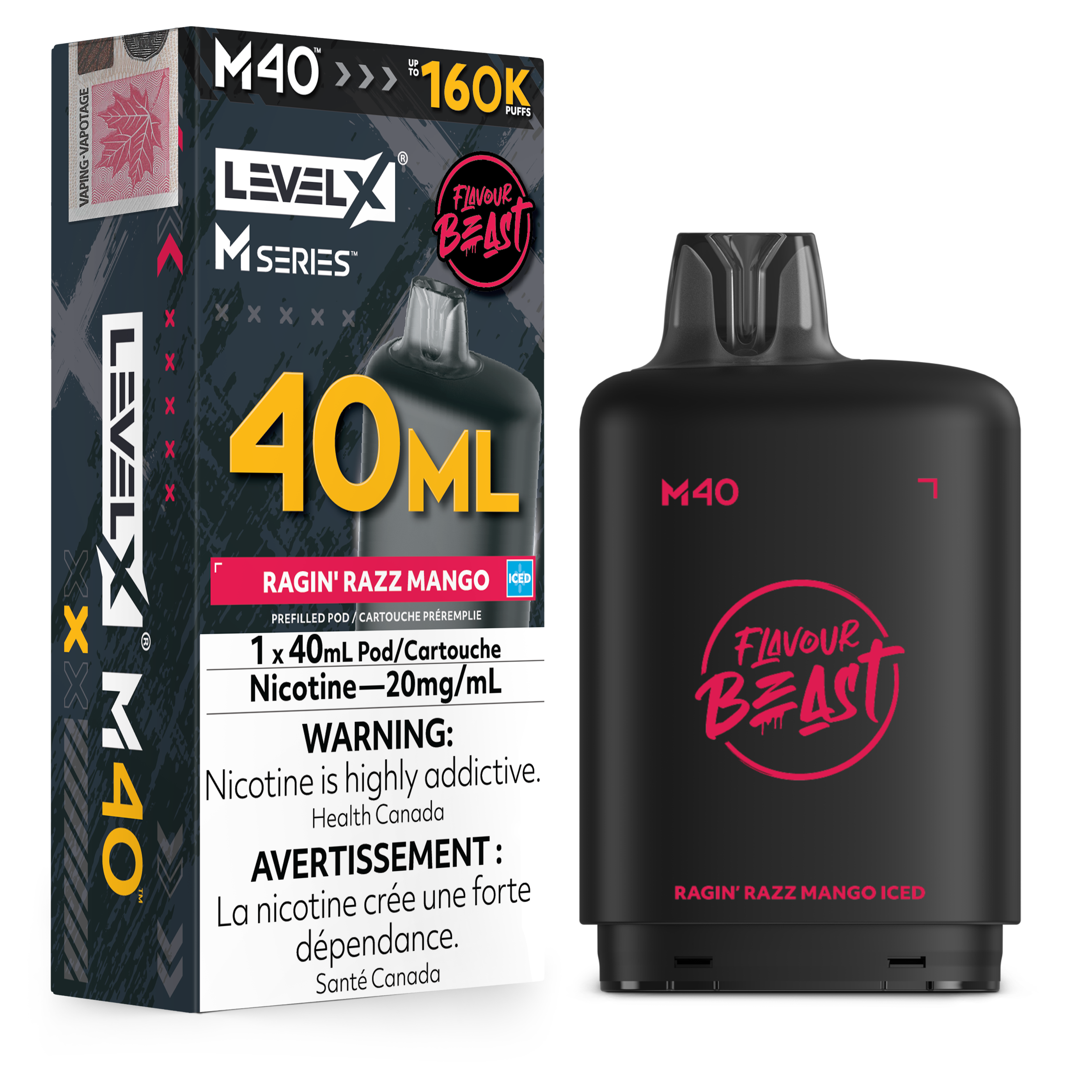 Level X M - Ragin' Razz Mango Iced