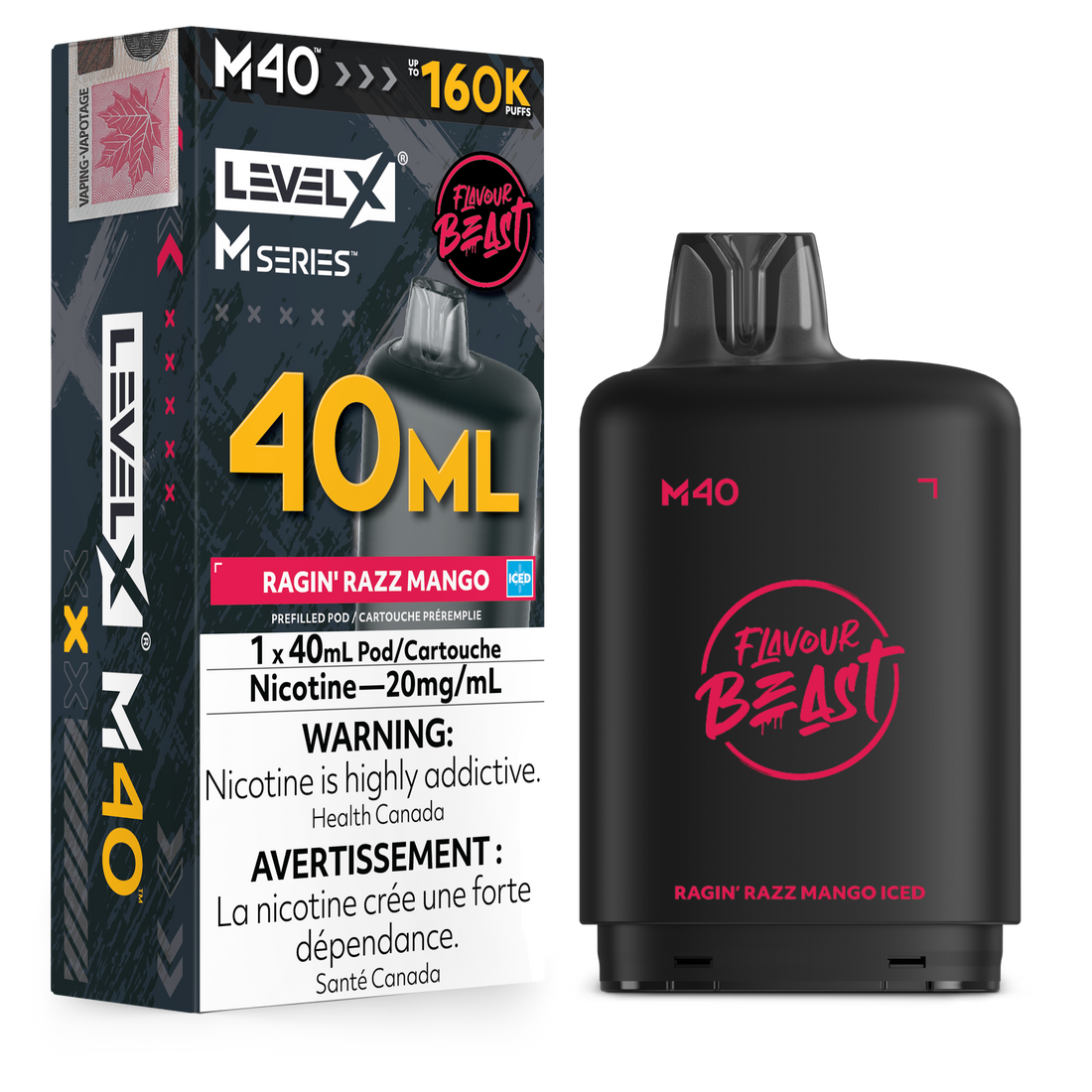Level X M - Ragin' Razz Mango Iced