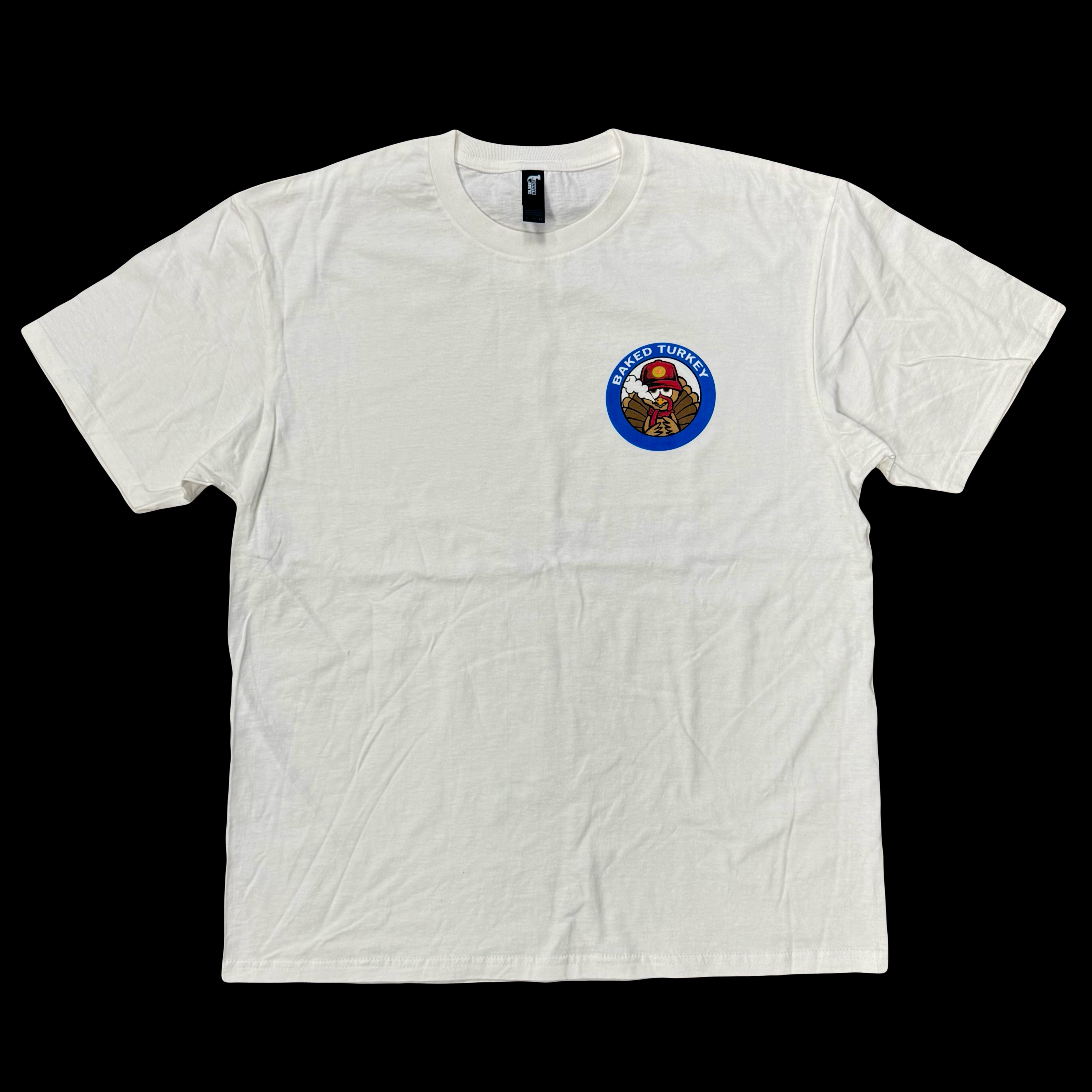 Baked Goods - White Baked Turkey Logo T-Shirt - Unisex