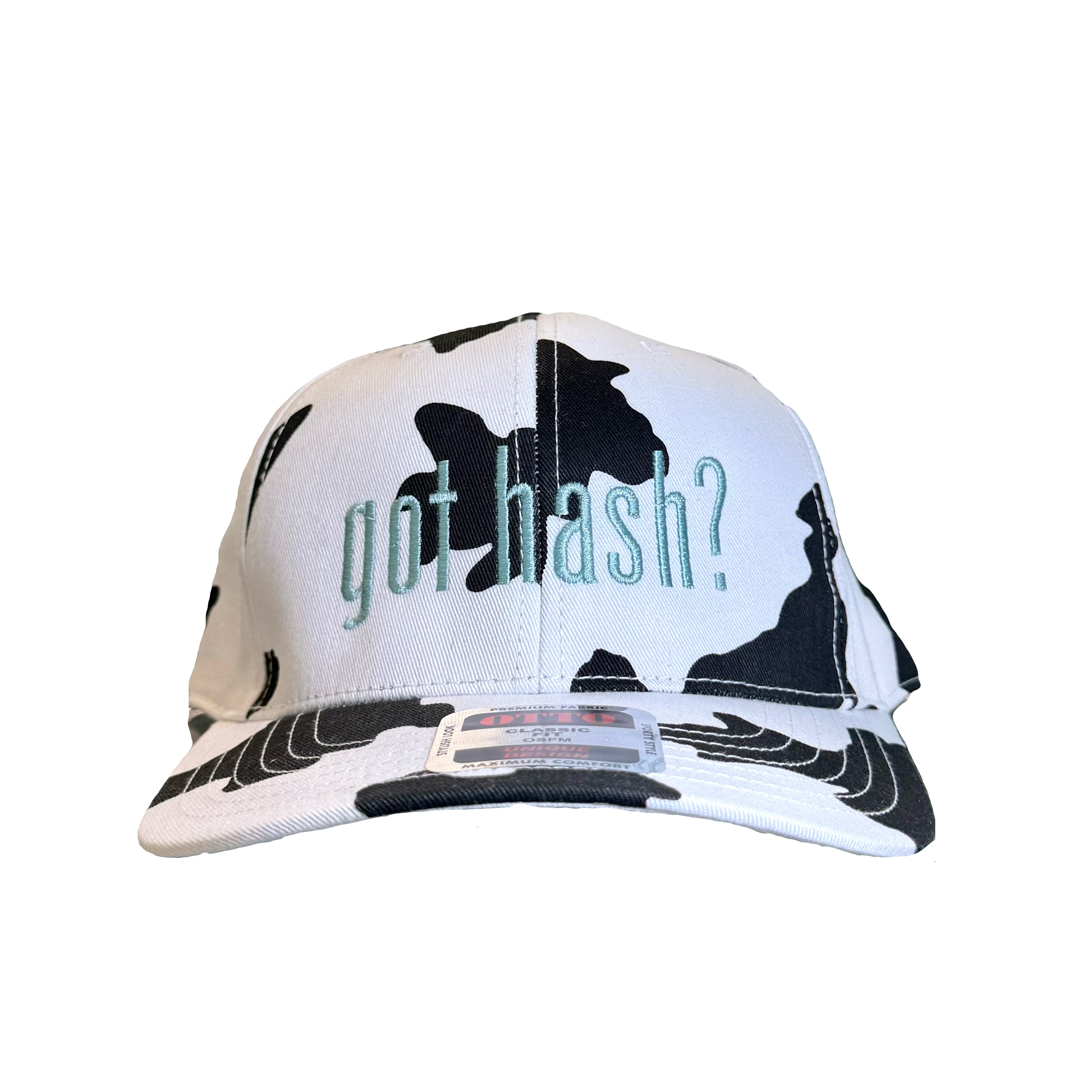 Baked Goods - "Got Hash?" Cow Print Hat