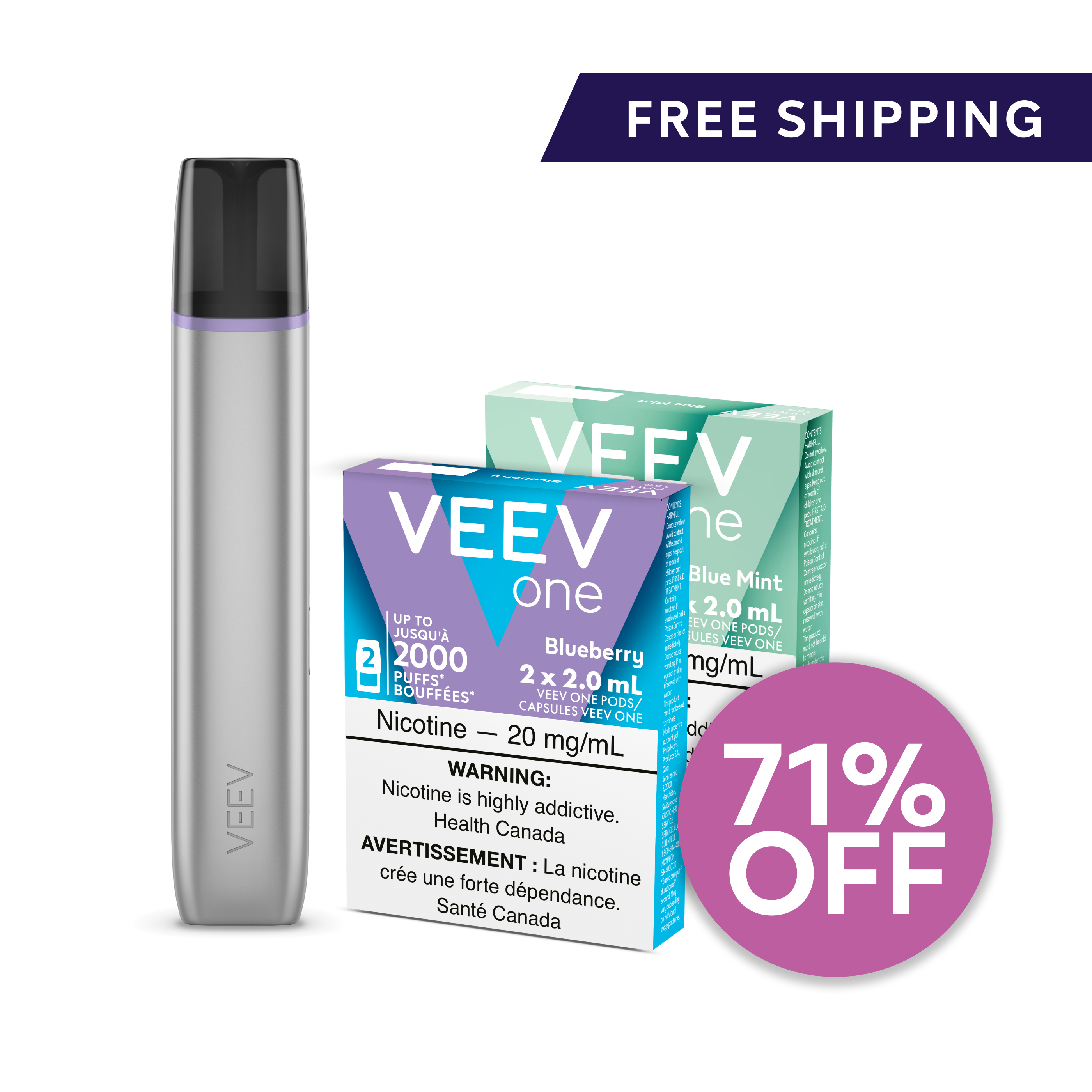 VEEV ONE - Blue Mint (2pk) [MB]