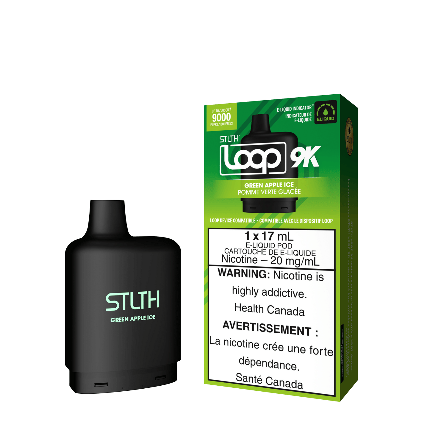 STLTH Loop 9K - Green Apple Ice