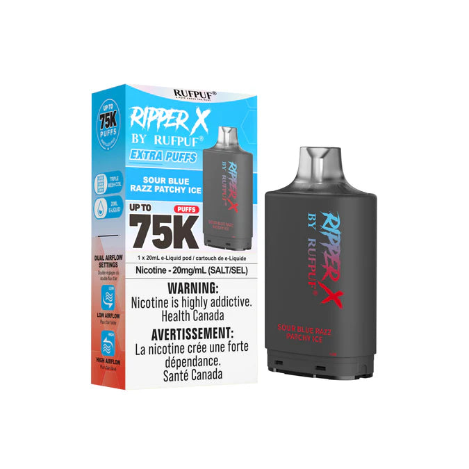 Rufpuf Ripper X 75K - Sour Blue Razz Patchy [MB]