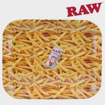 Raw - French Fries Rolling Tray Large - Raw