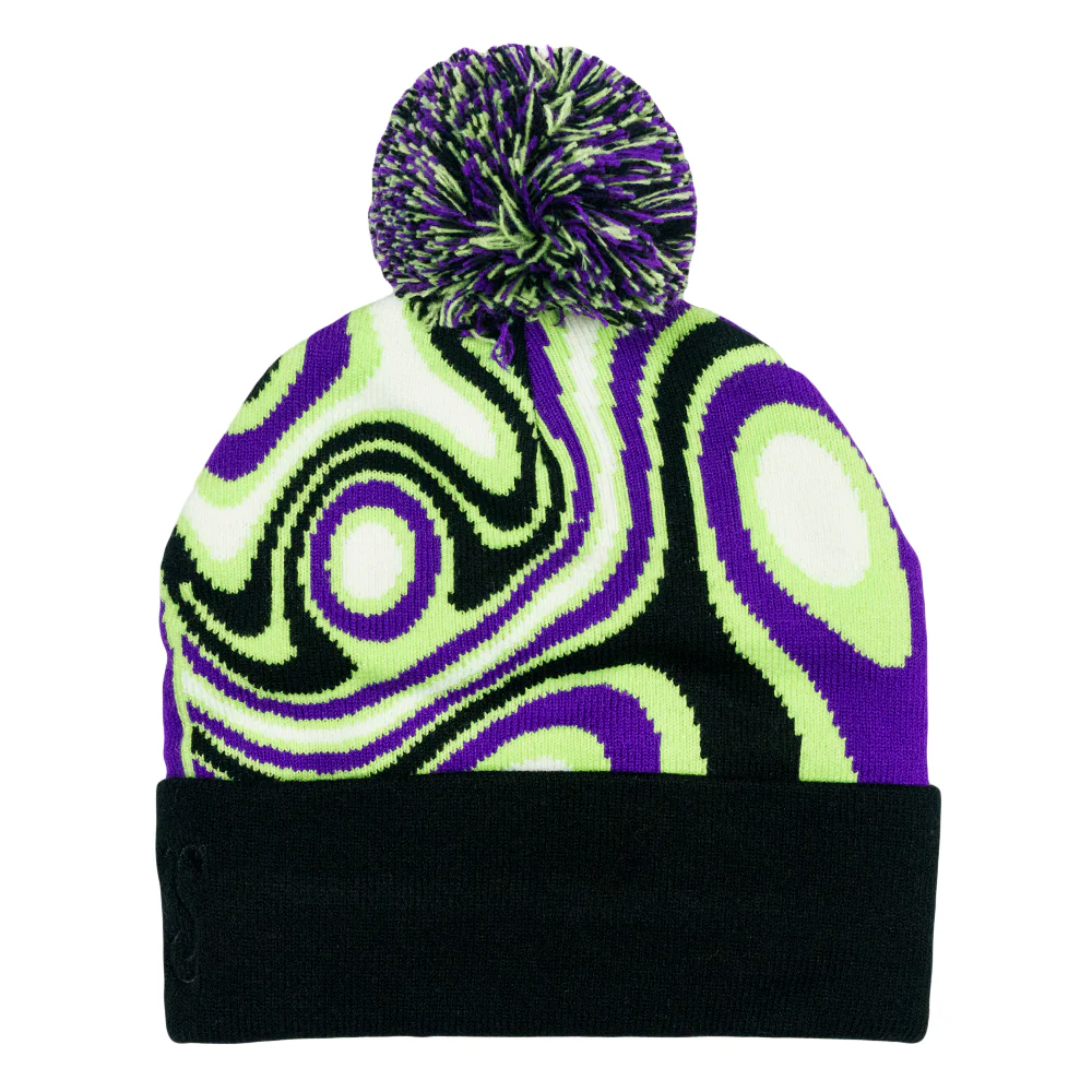 Grassroots - Hacked Seafoam Pom Beanie
