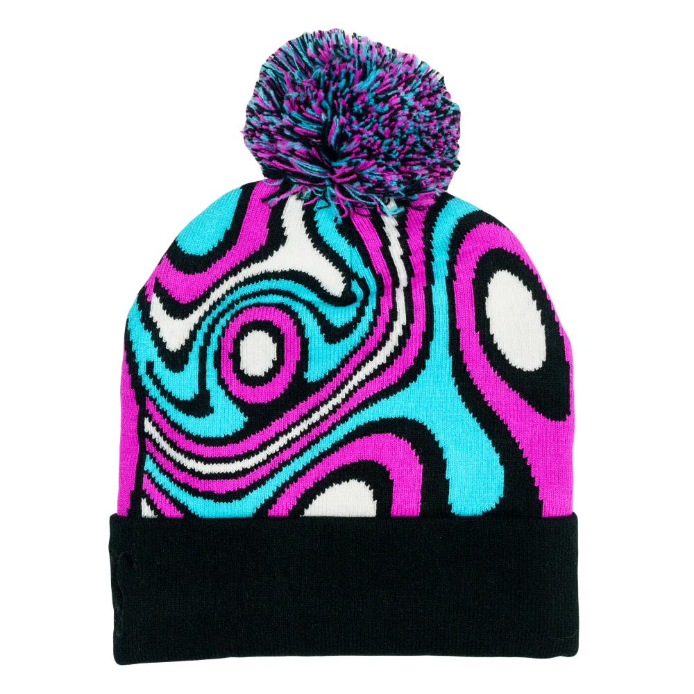 Grassroots - Outta Sight Blue Pom Beanie