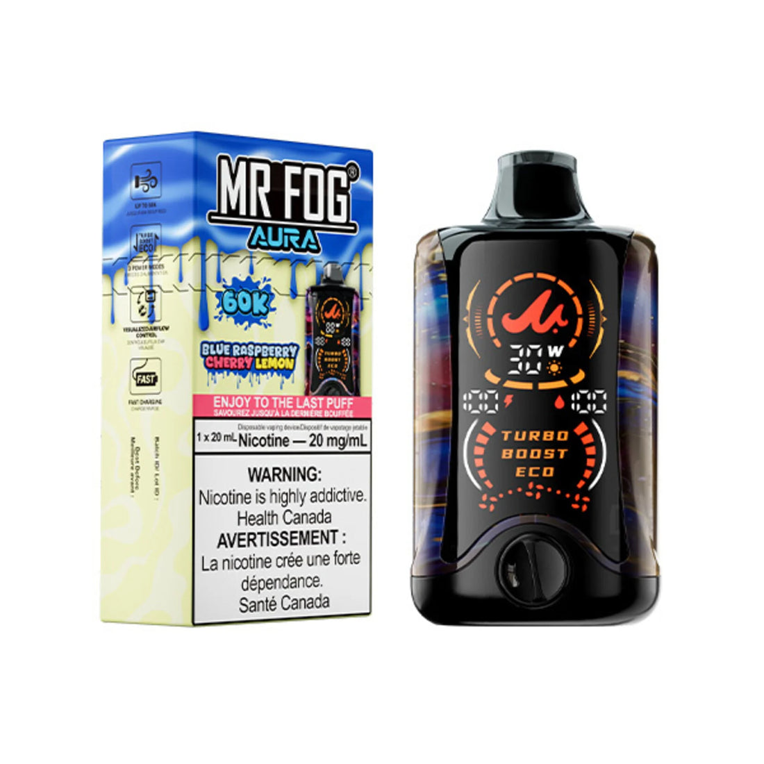 Mr Fog AURA - Blue Raspberry Cherry Lemon [MB]