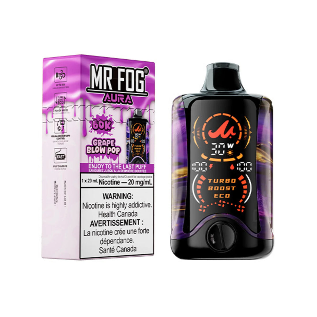 Mr Fog AURA - Grape Blow Pop [MB]