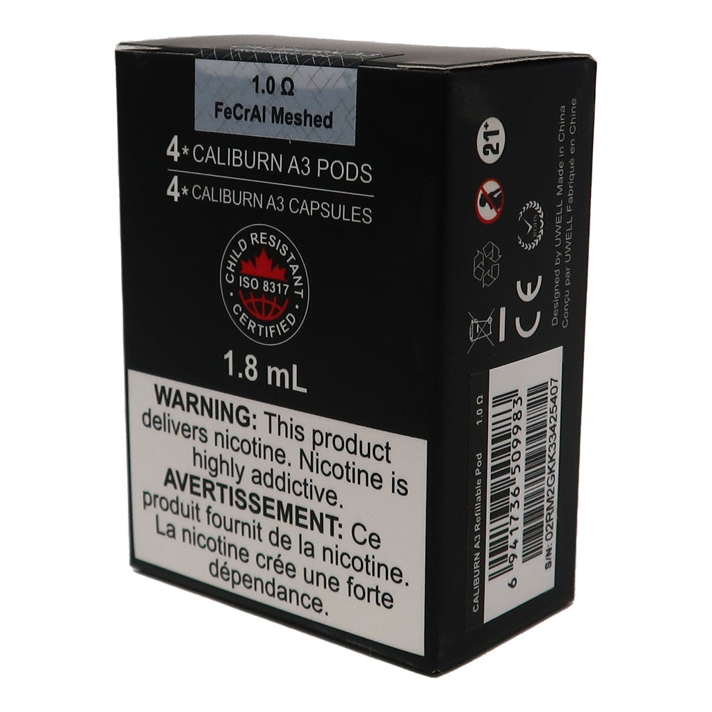 Uwell - Pods Caliburn A3 CRC (Pack de 4) | Boutique de vapotage de dinde froide Cold Turkey Uwell - Pods Caliburn A3 CRC (Pack de 4) | Boutique de vapotage de dinde froide Cold Turkey