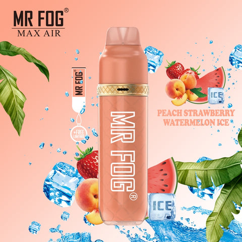 Mr Fog Max Air - Peach Strawberry Watermelon Ice